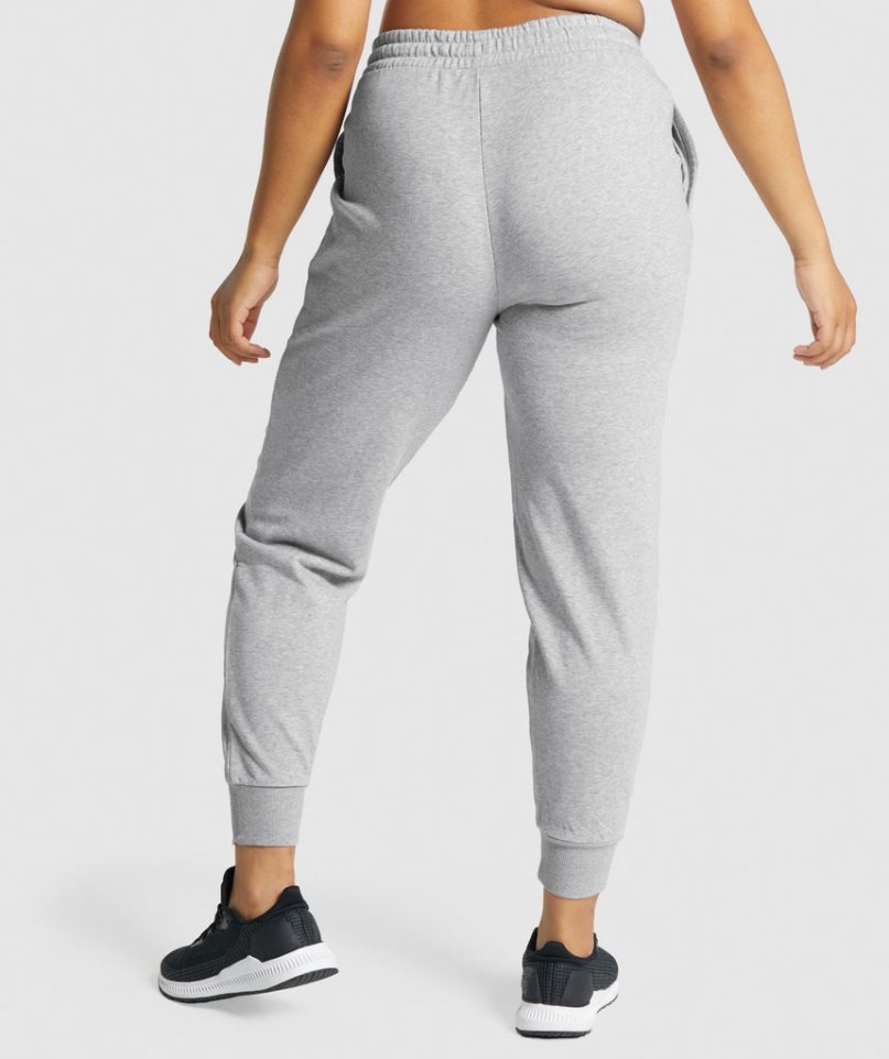 Gymshark Tränings Mjukisbyxor Dam Ljusgrå | SE-46185N