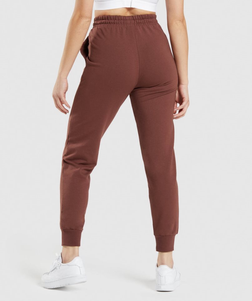 Gymshark Tränings Mjukisbyxor Dam Mörkbruna | SE-53289B