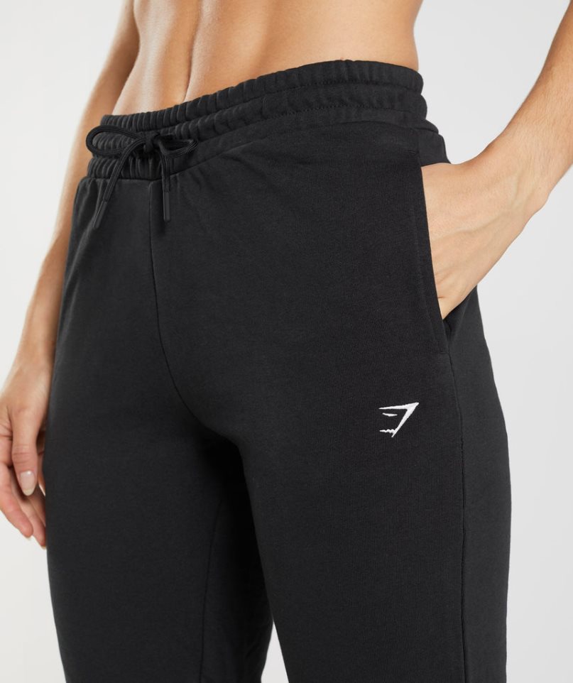 Gymshark Tränings Mjukisbyxor Dam Svarta | SE-43012P