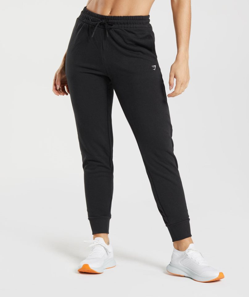 Gymshark Tränings Mjukisbyxor Dam Svarta | SE-43012P