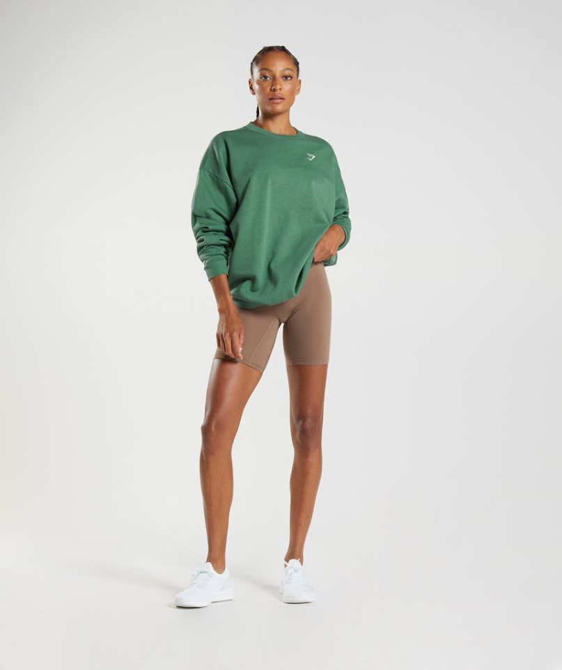 Gymshark Tränings Oversized Tröjor Dam Gröna | SE-76439Z