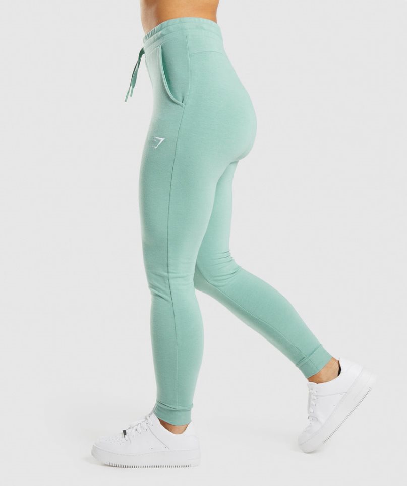 Gymshark Tränings Pippa Mjukisbyxor Dam Gröna | SE-35876N