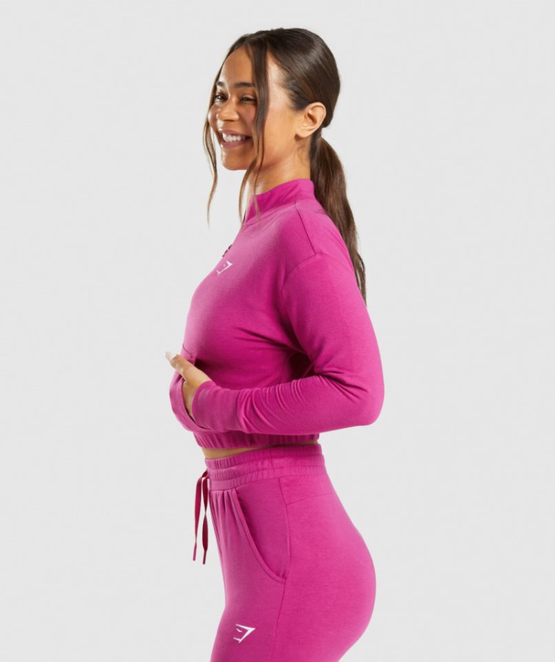 Gymshark Tränings Pippa Tröjor Dam Rosa | SE-14687W