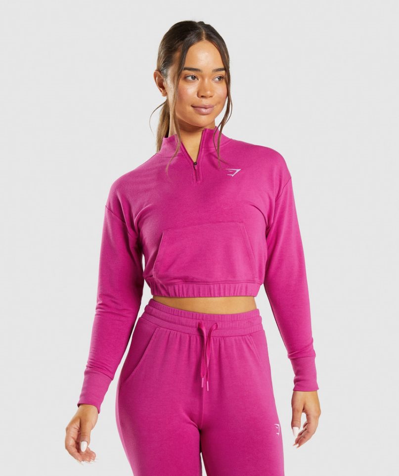 Gymshark Tränings Pippa Tröjor Dam Rosa | SE-14687W