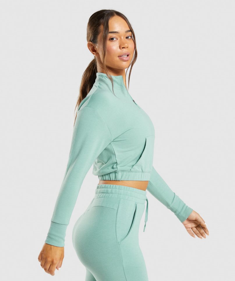 Gymshark Tränings Pippa Tröjor Dam Turkos | SE-70395A