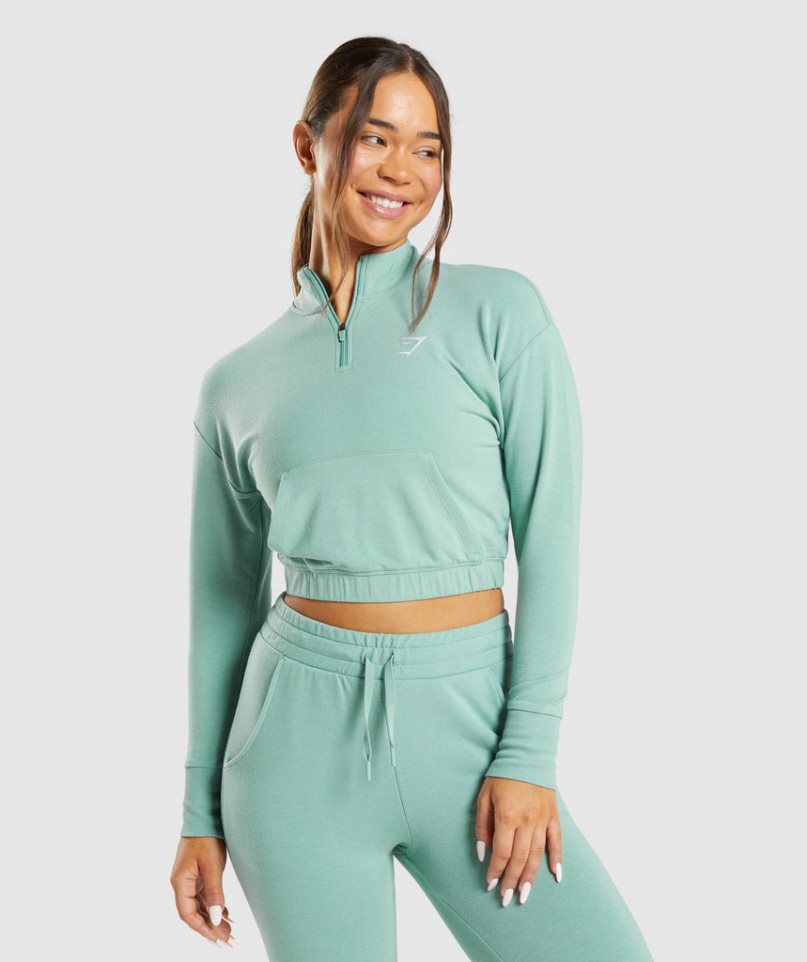 Gymshark Tränings Pippa Tröjor Dam Turkos | SE-70395A