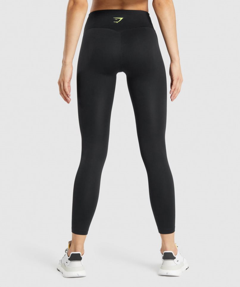 Gymshark Tränings Tryck Leggings Dam Svarta | SE-23481G