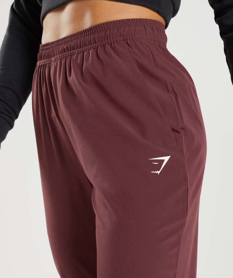 Gymshark Tränings Woven Mjukisbyxor Dam Mörkbruna | SE-09841P