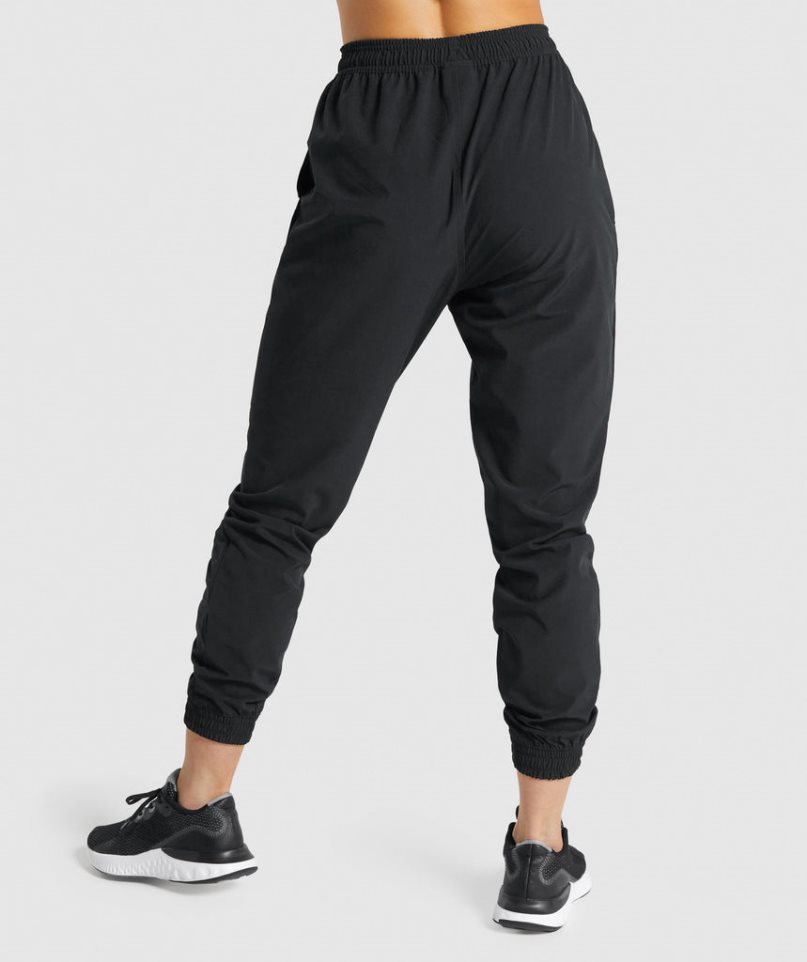 Gymshark Tränings Woven Mjukisbyxor Dam Svarta | SE-69071U