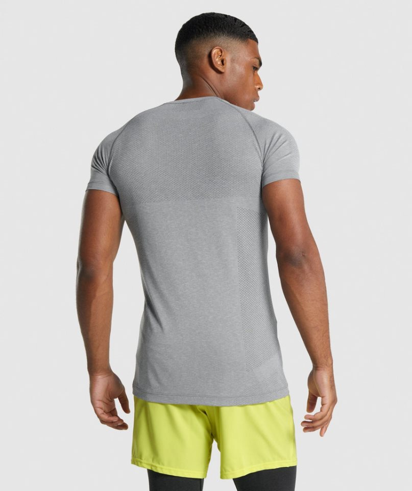 Gymshark Vital Light Seamless T-shirt Herr Grå | SE-15783H