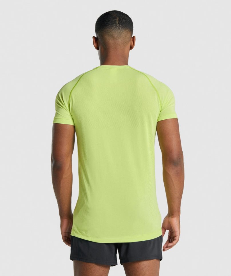 Gymshark Vital Light Seamless T-shirt Herr Gula | SE-60192S