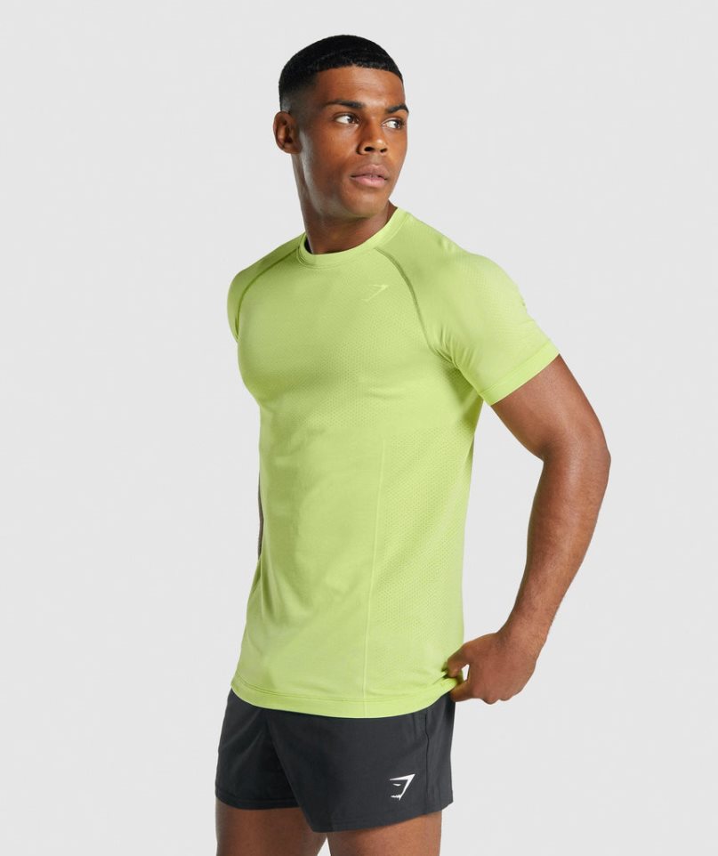 Gymshark Vital Light Seamless T-shirt Herr Gula | SE-60192S