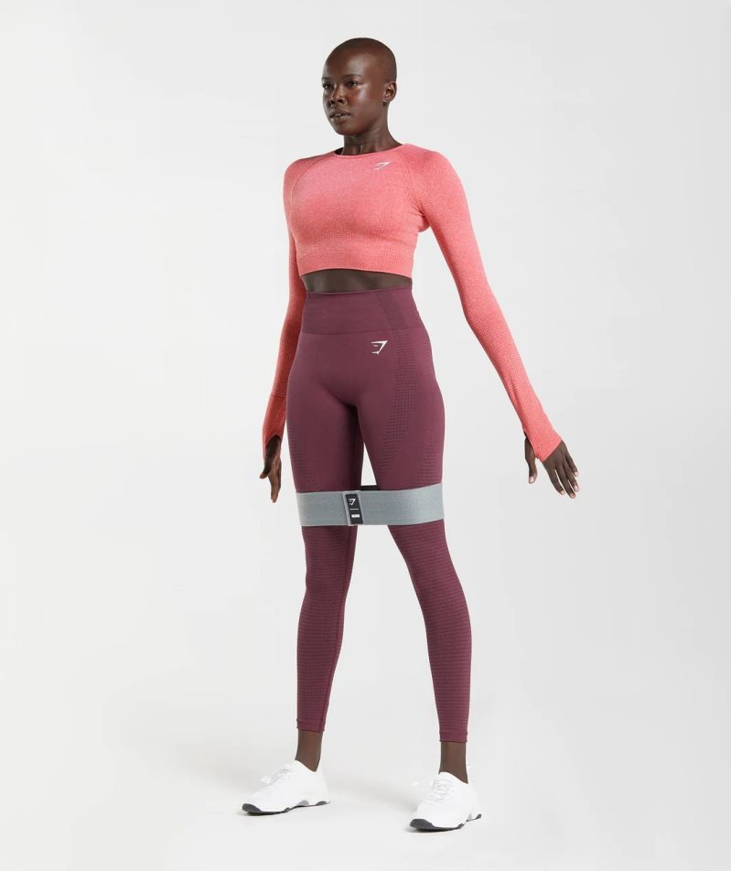 Gymshark Vital Seamless 2.0 Beskurna Toppar Dam Rosa | SE-72658G