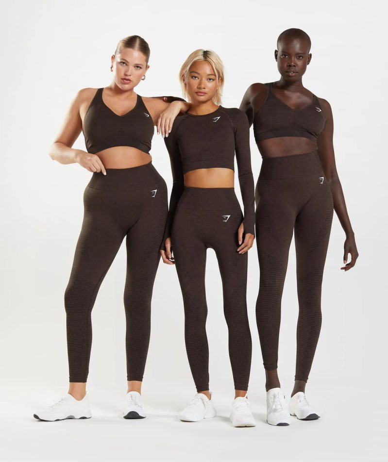 Gymshark Vital Seamless 2.0 Leggings Dam Mörkbruna | SE-02164X