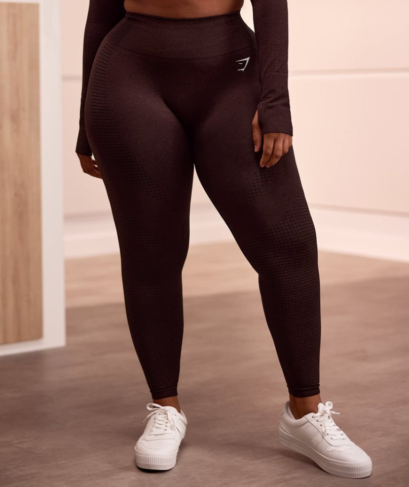 Gymshark Vital Seamless 2.0 Leggings Dam Mörkbruna | SE-02164X