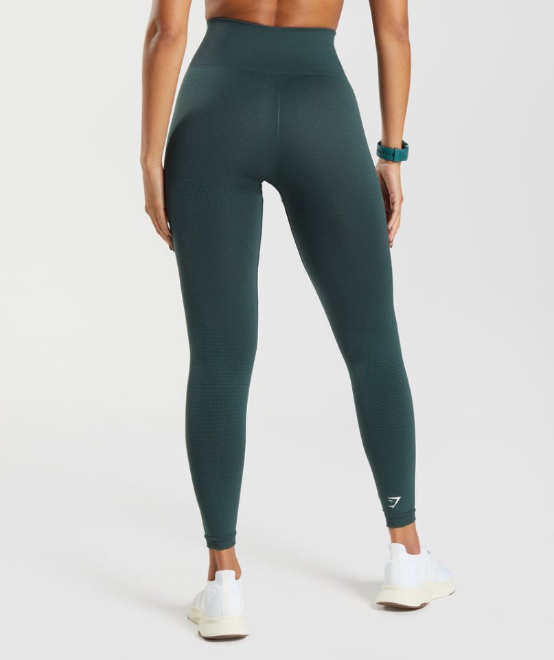 Gymshark Vital Seamless 2.0 Leggings Dam Mörkgröna | SE-36420J