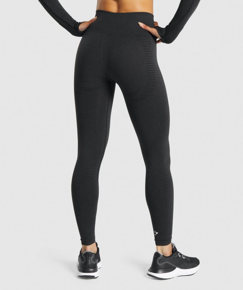 Gymshark Vital Seamless 2.0 Leggings Dam Svarta | SE-45031H