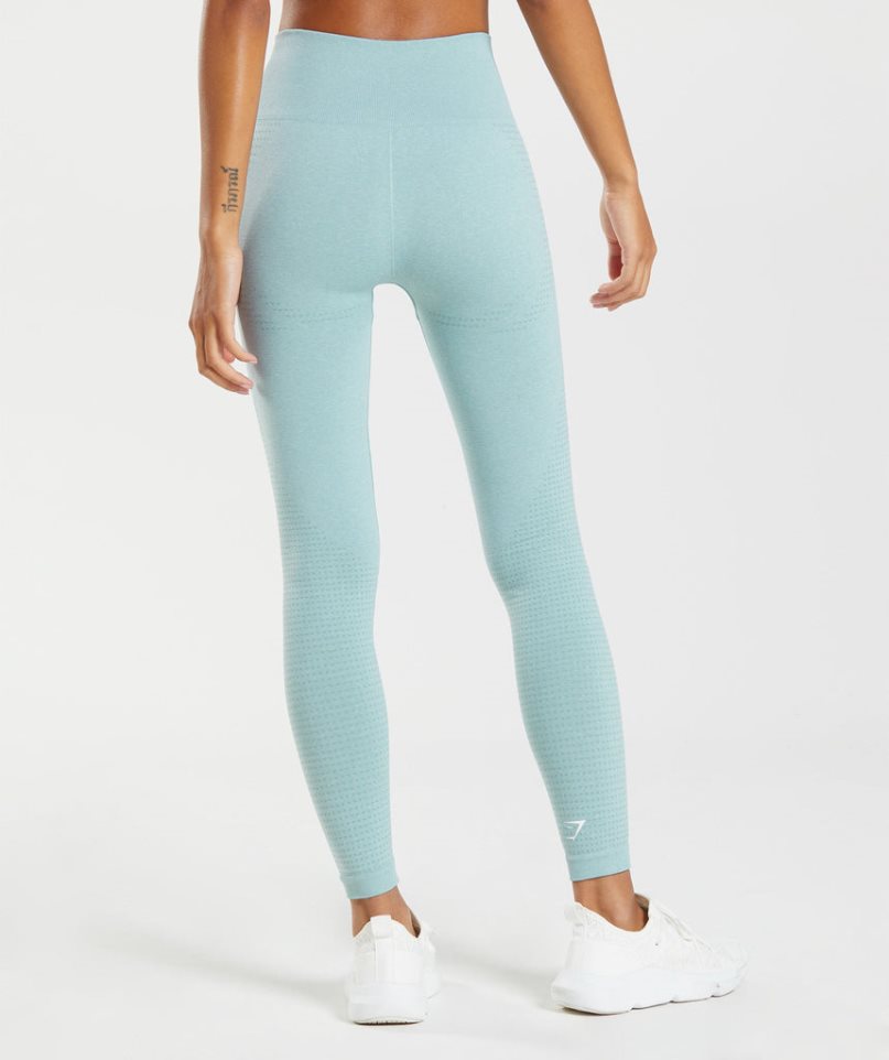 Gymshark Vital Seamless 2.0 Leggings Dam Ljusblå | SE-68139U