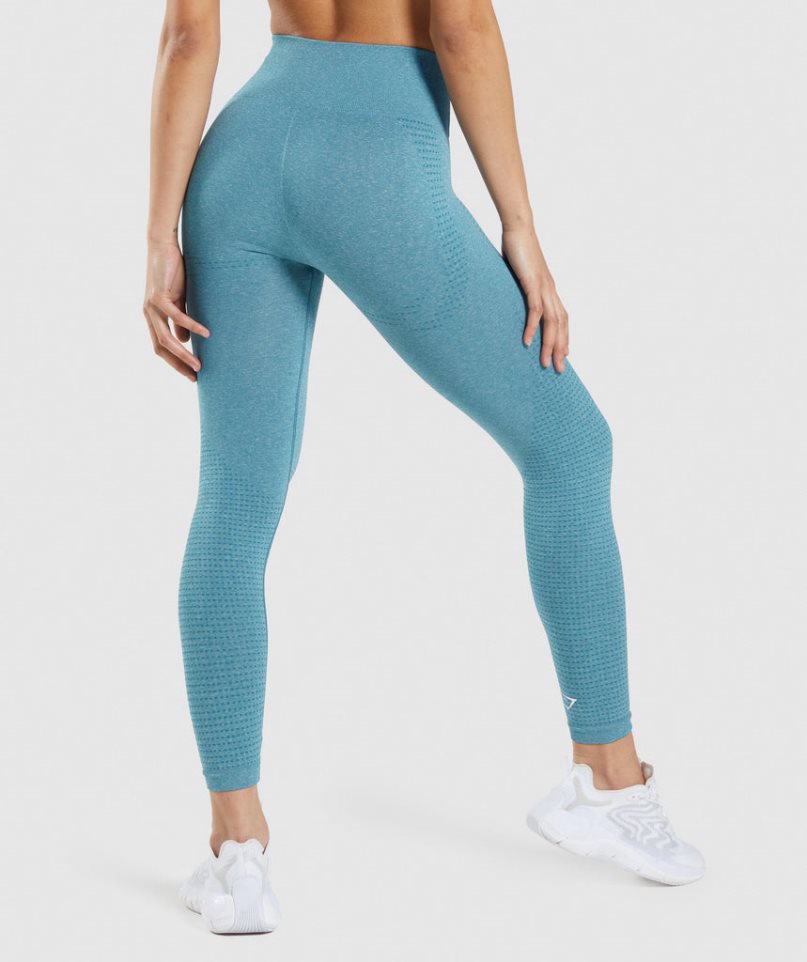 Gymshark Vital Seamless 2.0 Leggings Dam Turkos | SE-92701P