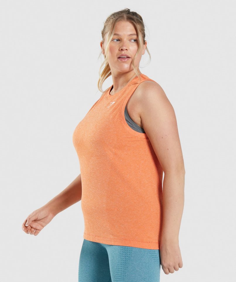 Gymshark Vital Seamless 2.0 Light Linnen Dam Orange | SE-23574B