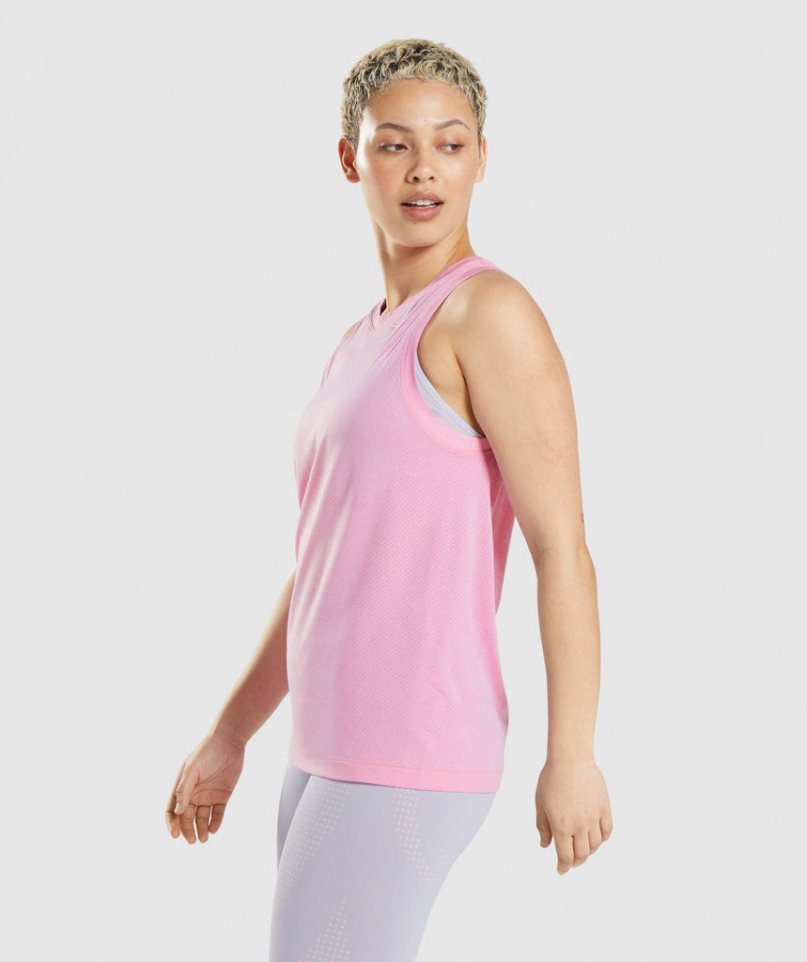 Gymshark Vital Seamless 2.0 Light Loose Linnen Dam Rosa | SE-96278G