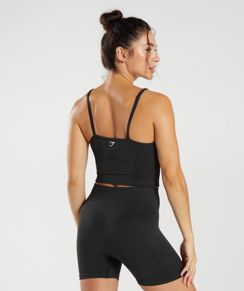 Gymshark Vital Seamless 2.0 Midi Linnen Dam Svarta | SE-42713W