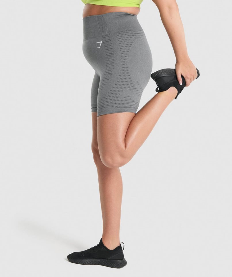 Gymshark Vital Seamless 2.0 Shorts Dam Grå | SE-30618C