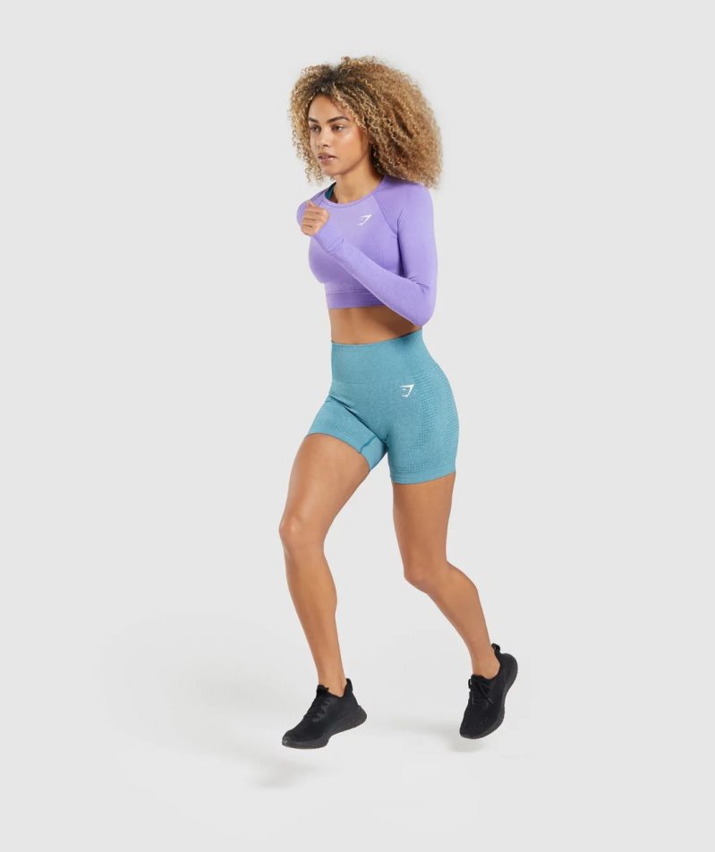 Gymshark Vital Seamless 2.0 Shorts Dam Turkos | SE-18946Y