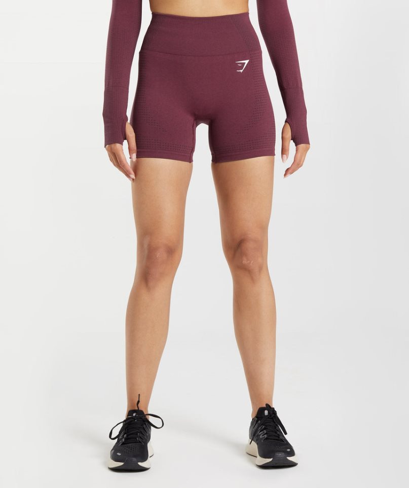 Gymshark Vital Seamless 2.0 Shorts Dam Vinröda | SE-23189Q