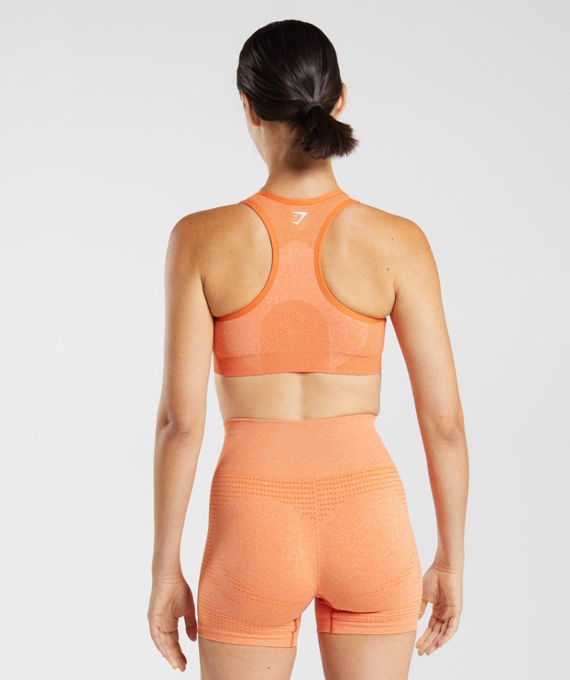 Gymshark Vital Seamless 2.0 Sport Bh Dam Orange | SE-96783G