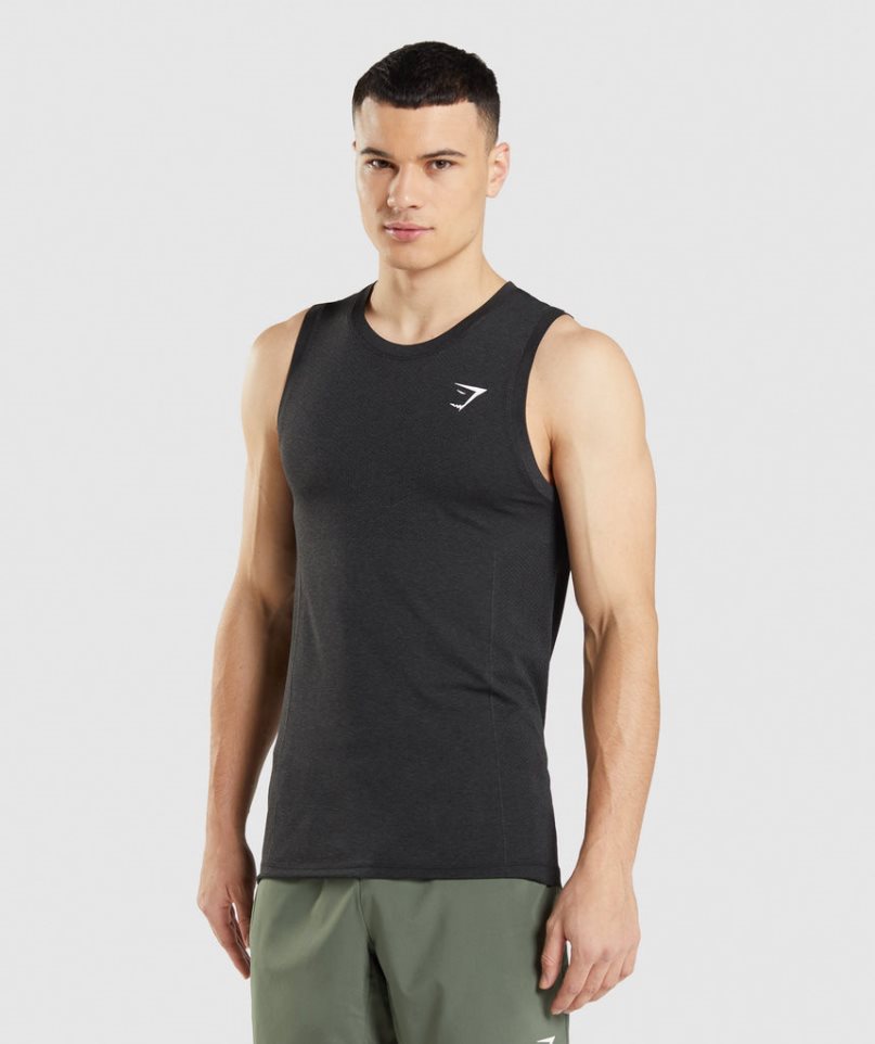 Gymshark Vital Seamless Light Linnen Herr Svarta | SE-89720J