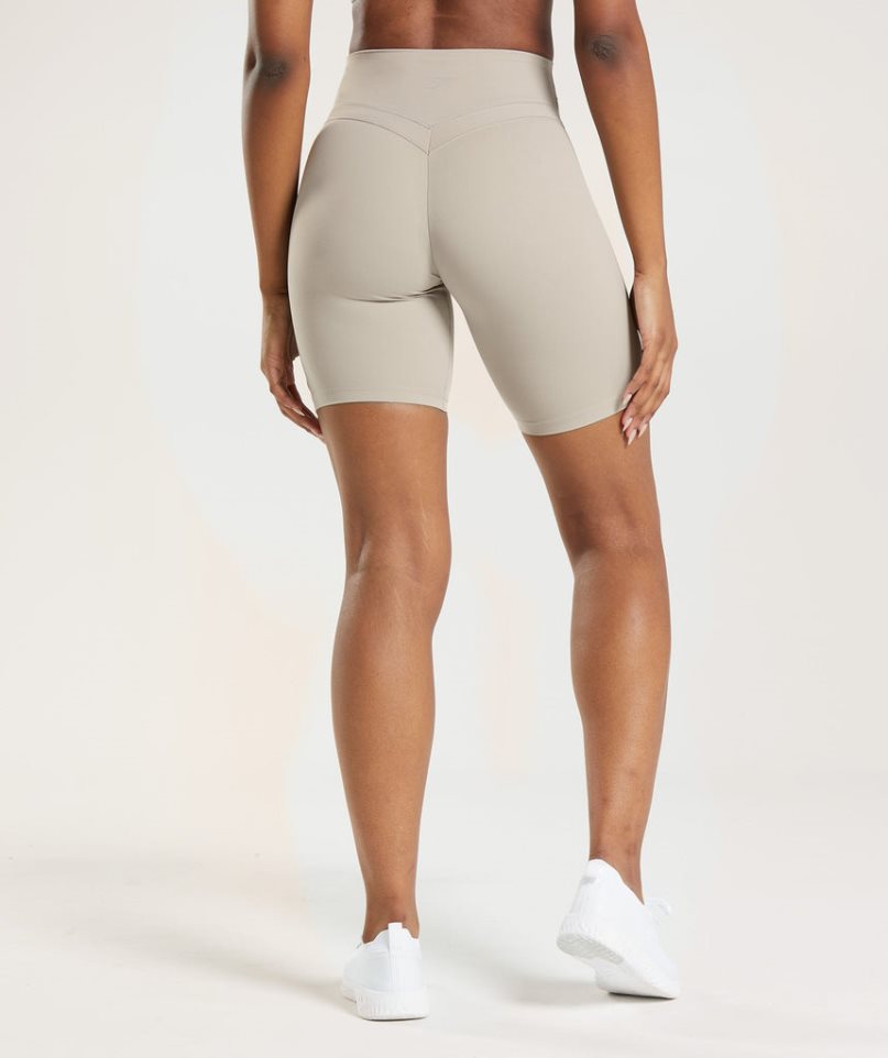 Gymshark Whitney Cycling Shorts Dam Beige | SE-73201Q