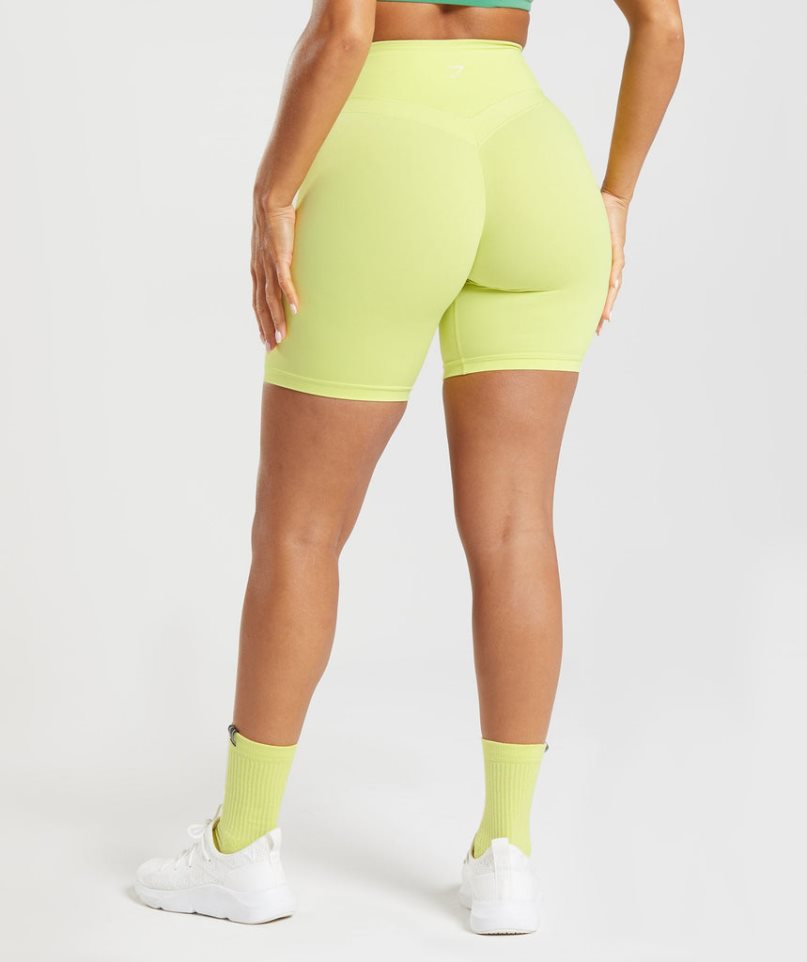 Gymshark Whitney Cycling Shorts Dam Gula | SE-28671N