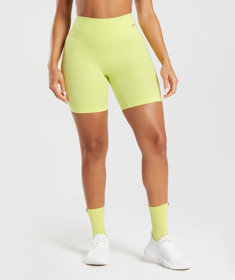 Gymshark Whitney Cycling Shorts Dam Gula | SE-28671N