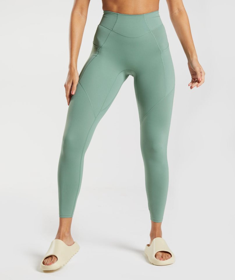 Gymshark Whitney Everyday Pocket Leggings Dam Gröna | SE-31872N