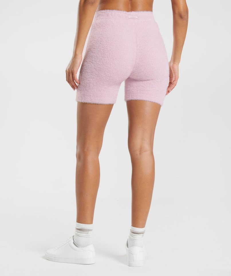 Gymshark Whitney Eyelash Knit Shorts Dam Rosa | SE-53604J