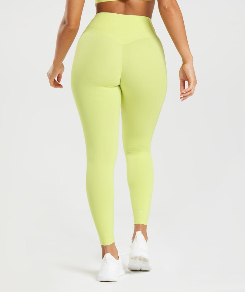 Gymshark Whitney High Rise Leggings Dam Gula | SE-54897G