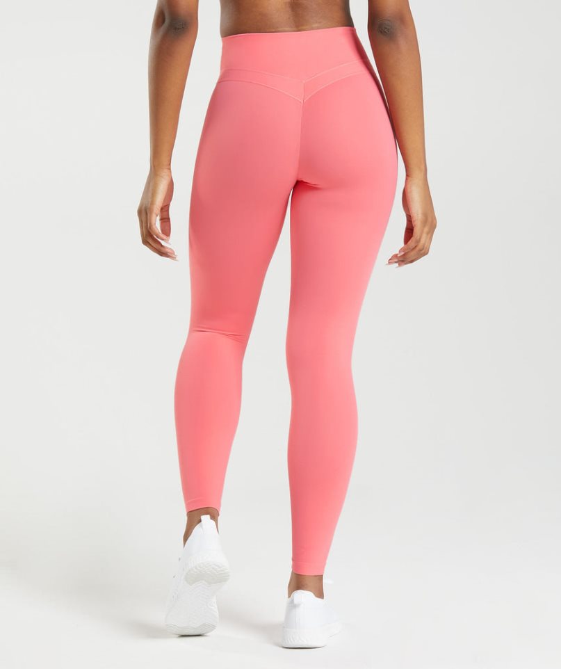 Gymshark Whitney High Rise Leggings Dam Rosa | SE-60482N