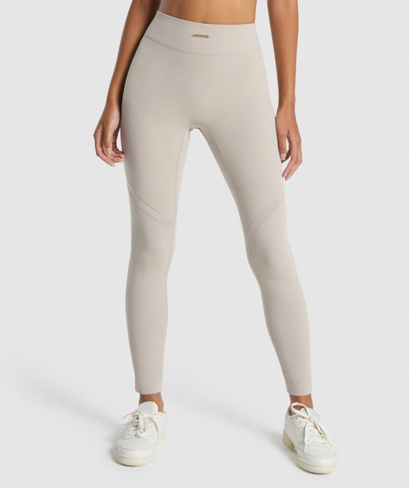 Gymshark Whitney Mesh Leggings Dam Ljusgrå | SE-92718W