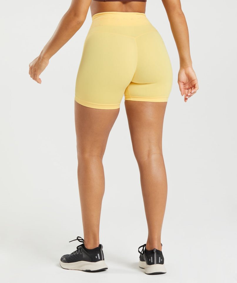 Gymshark Whitney Mesh Shorts Dam Gula | SE-52648H