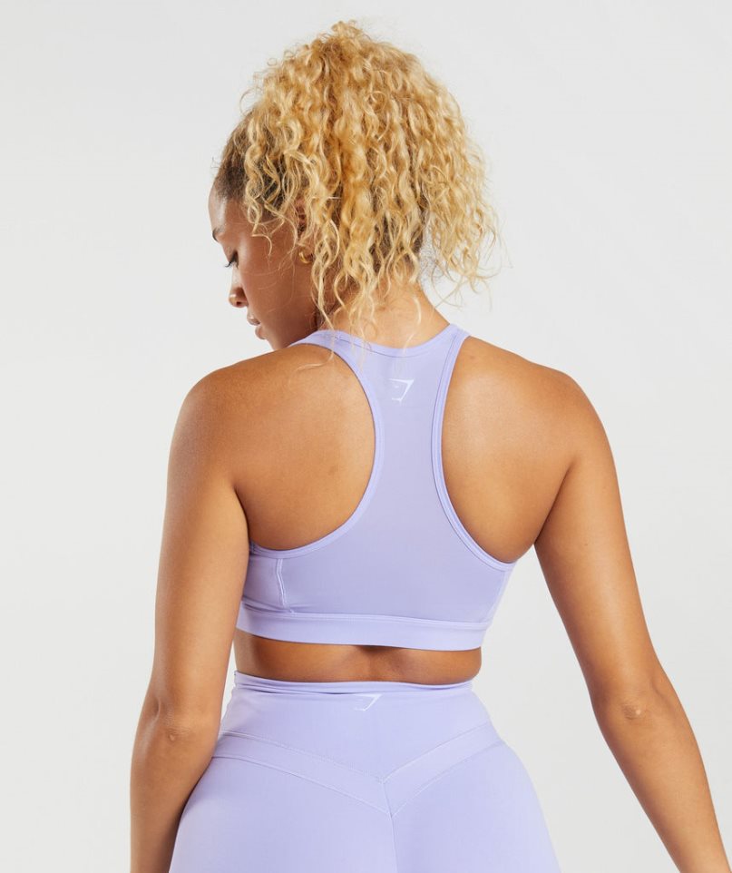 Gymshark Whitney Mesh Sport Bh Dam Lila | SE-84931Q