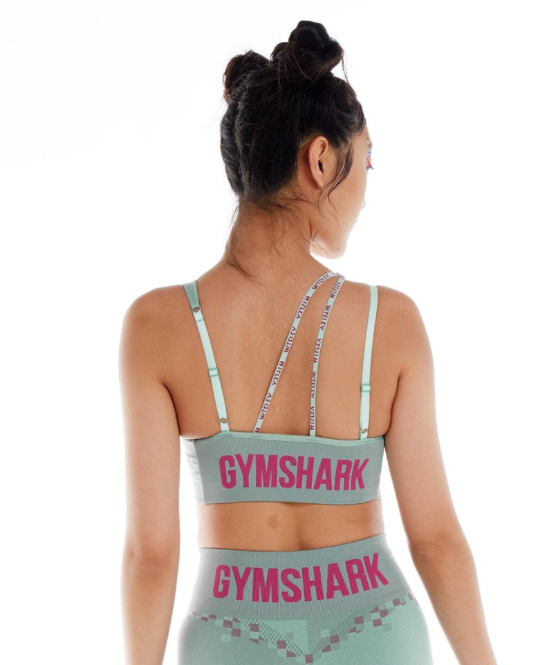 Gymshark Wtflex Cyborg Seamless Sport Bh Dam Ljusgröna | SE-96328X