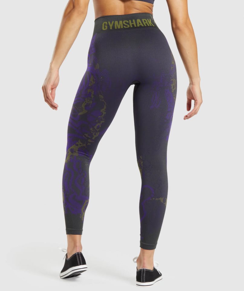 Gymshark Wtflex Seamless Leggings Dam Lila | SE-24719Y