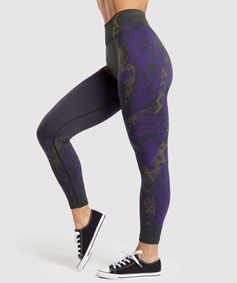 Gymshark Wtflex Seamless Leggings Dam Lila | SE-24719Y