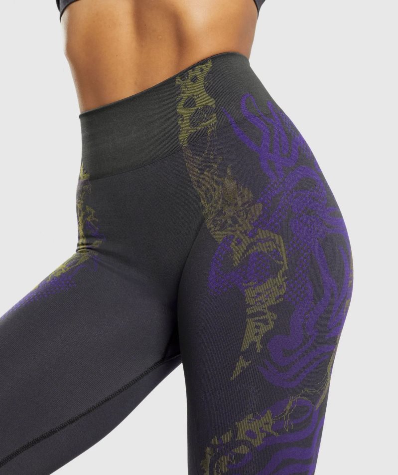 Gymshark Wtflex Seamless Leggings Dam Lila | SE-24719Y